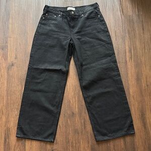Abercrombie & Fitch Black Wide Leg Jeans